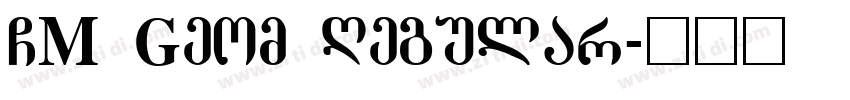 CM Geom Regular字体转换